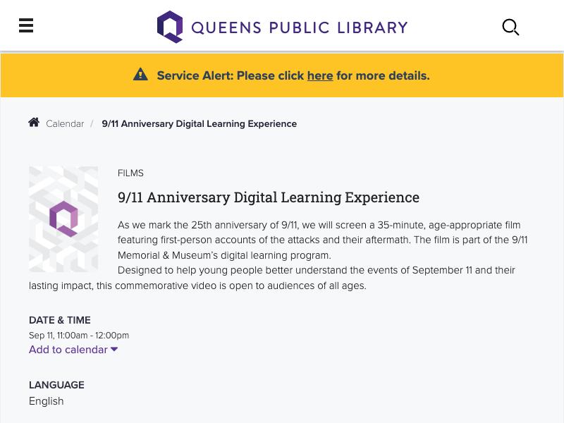 9/11 Anniversary Digital Learning Experi...