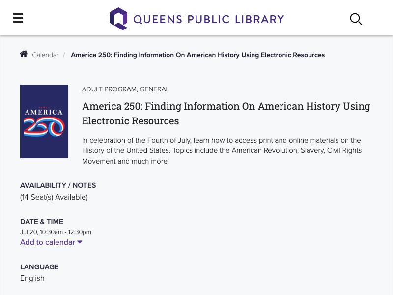 America 250: Finding Information on Amer...