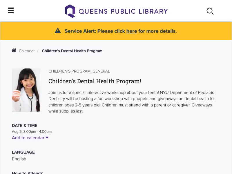 Children's Dental Health Program!