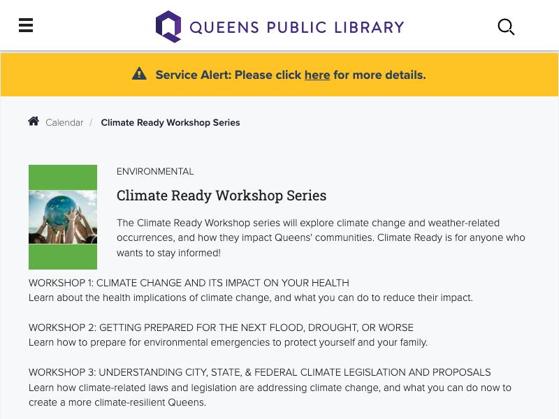 Climate Ready Workshop Series
