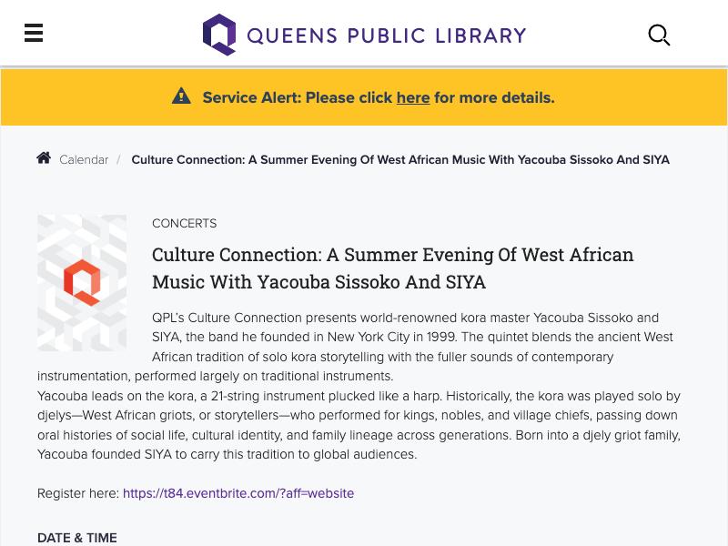 Culture Connection: A Summer Evening of ...