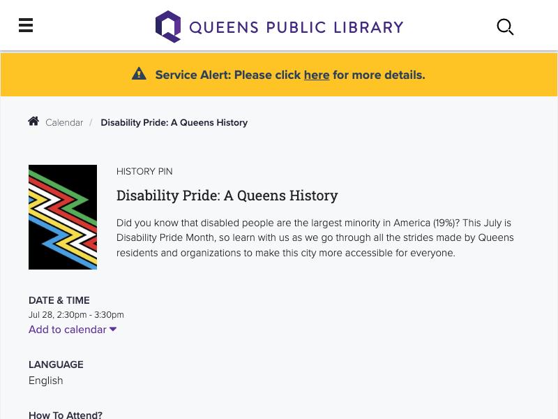Disability Pride: A Queens History