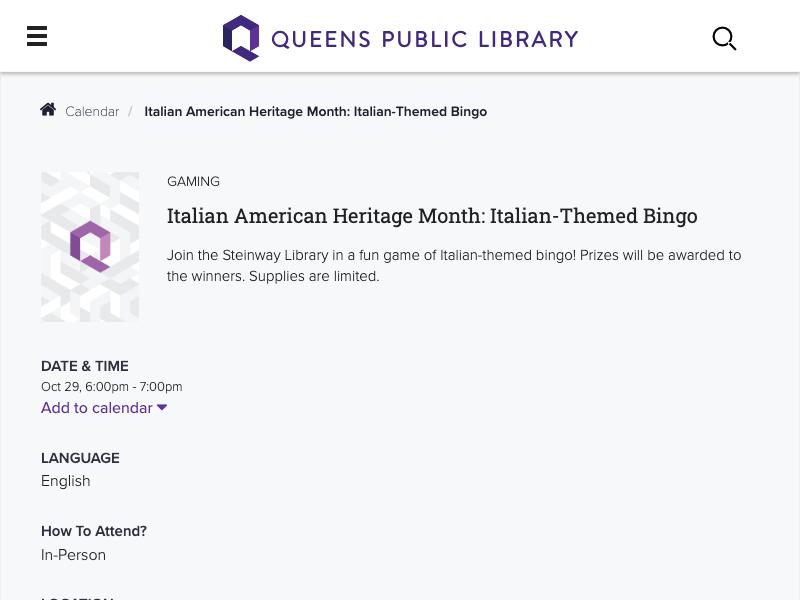 Italian American Heritage Month: Italian...
