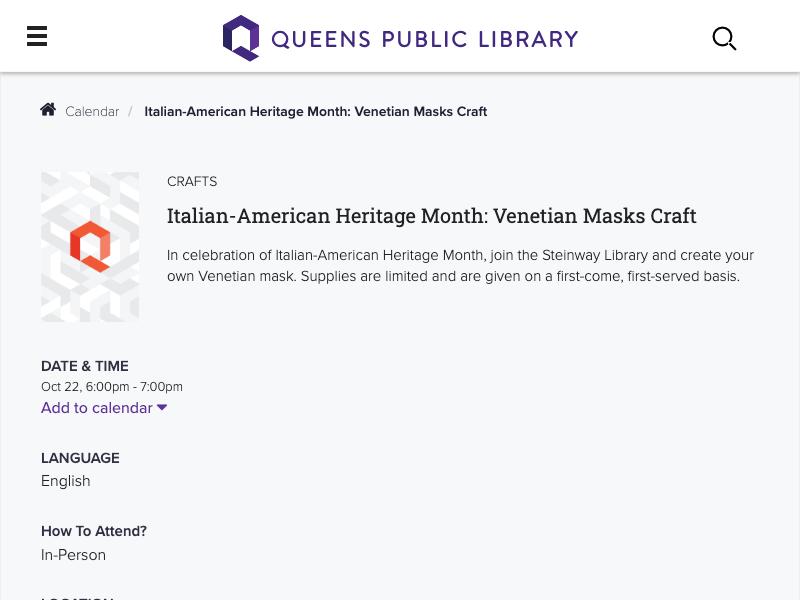 Italian-American Heritage Month: Venetia...