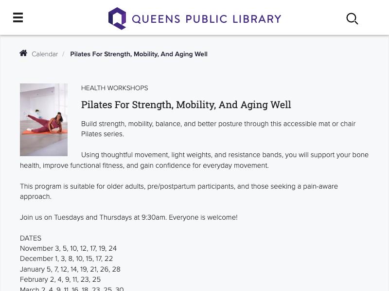 Pilates for Strength, Mobility, and Agin...
