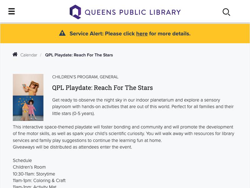 QPL Playdate: Reach For The Stars