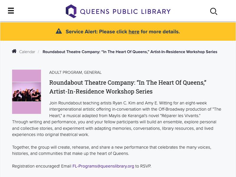Roundabout Theatre Company: “In the Hear...