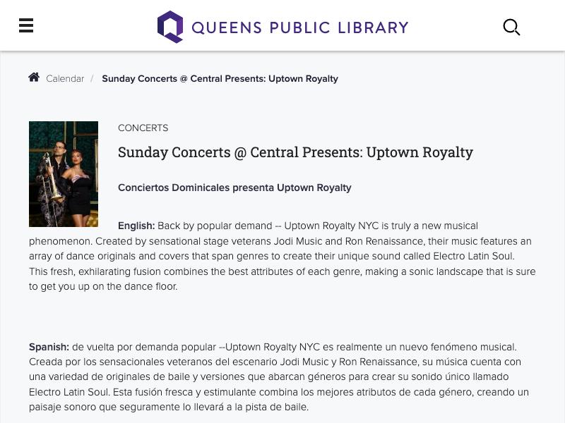 Sunday Concerts @ Central Presents: Upto...