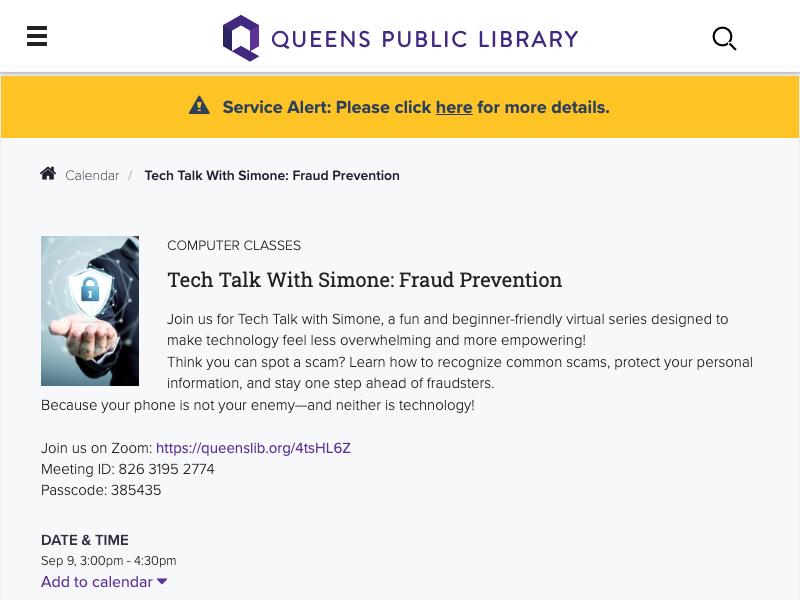 Tech Talk with Simone: Fraud Prevention
