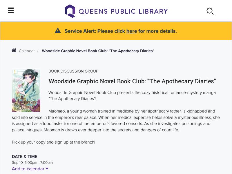 Woodside Graphic Novel Book Club: "The A...